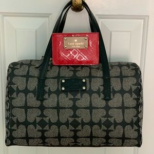 Kate Spade logo print shoulder bag + cardholder